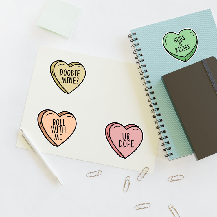 Stoner Conversation Hearts Sticker Sheets - Fandom-Made