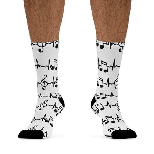 My Heart Beats For Music Socks