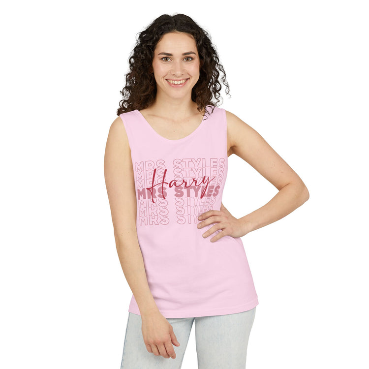 Mrs. Styles Unisex Garment-Dyed Tank Top - Fandom-Made