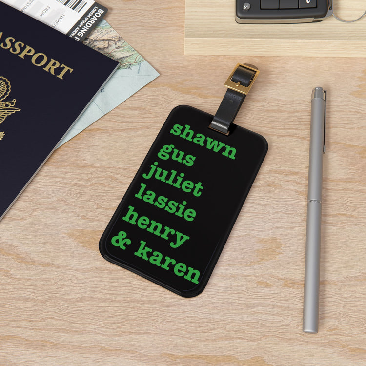 Psych Names Luggage Tag