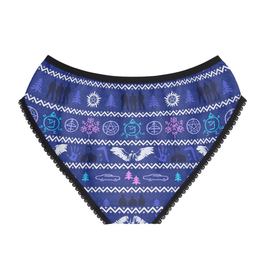 Supernatural Ugly Christmas Sweater Women's Briefs - Fandom-Made