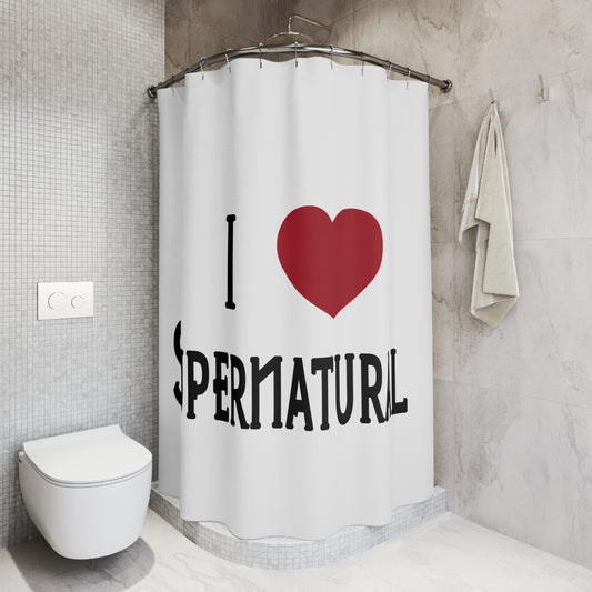 I Love Supernatural Shower Curtain - Fandom-Made