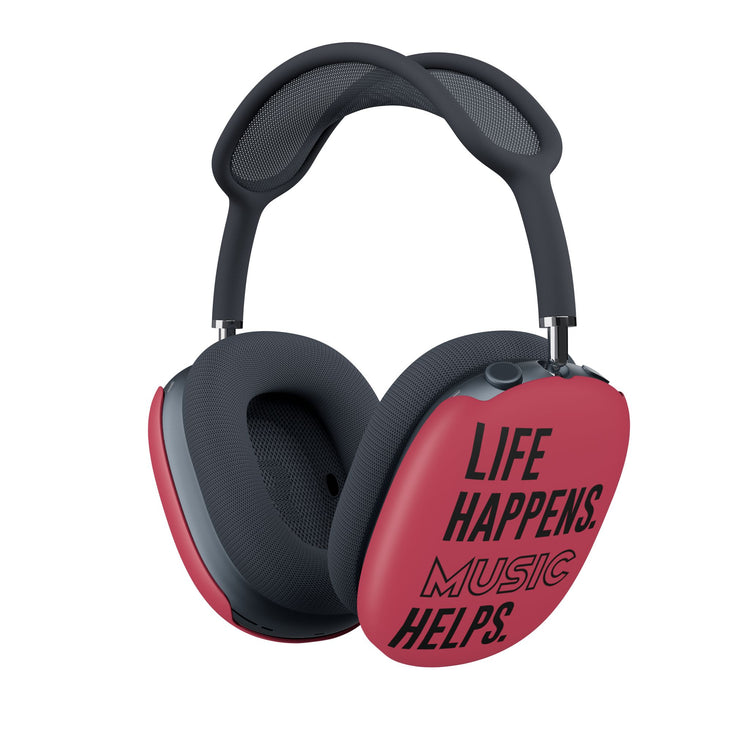 Life Happens Music Helps AirPod Max Case - Fandom-Made