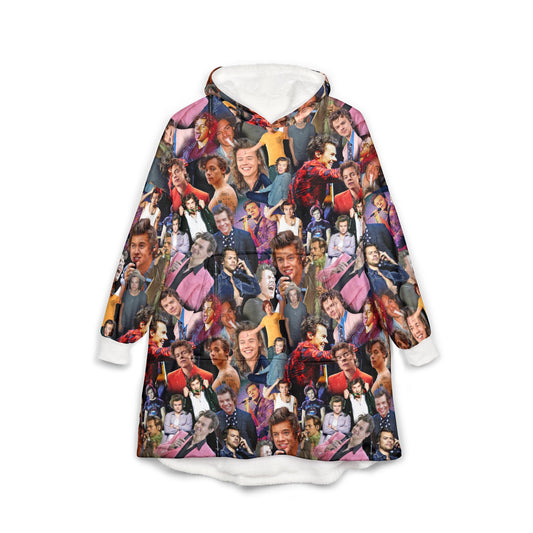Harry Styles Unisex Hooded Blanket - Fandom-Made