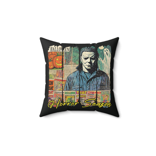 Horror Season Faux Suede Square Pillow
