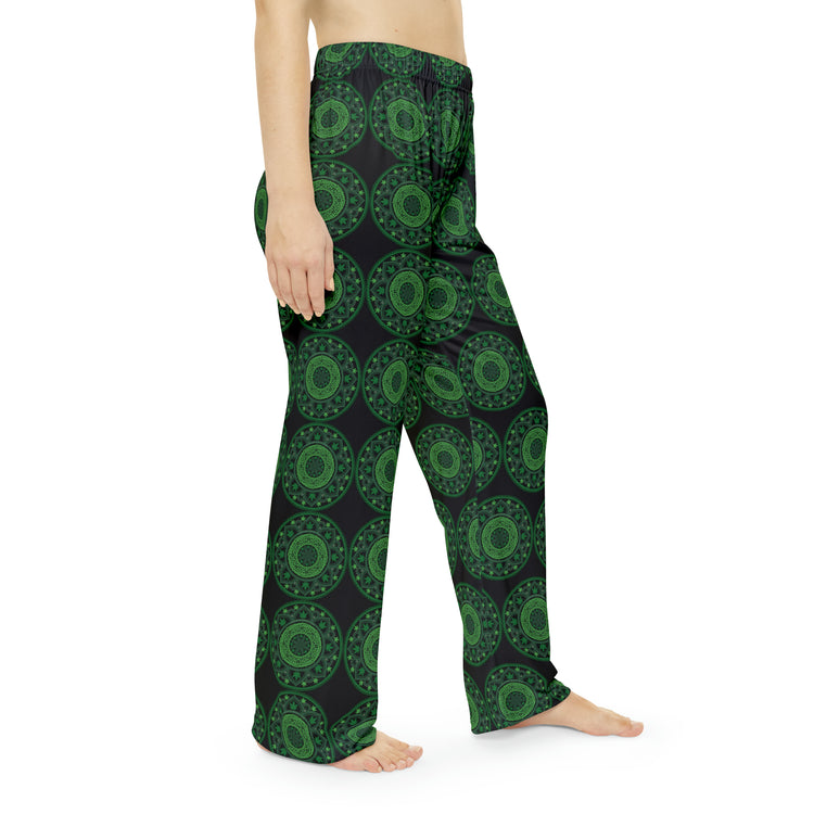 Weed Mandala Women's Pajama Pants - Fandom-Made