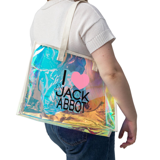 I Love Dr. Jack Abbot Holographic Tote Bag - Fandom-Made