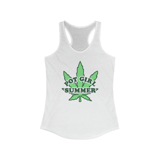 Pot Girl Summer Women's Racerback Tank - Fandom-Made