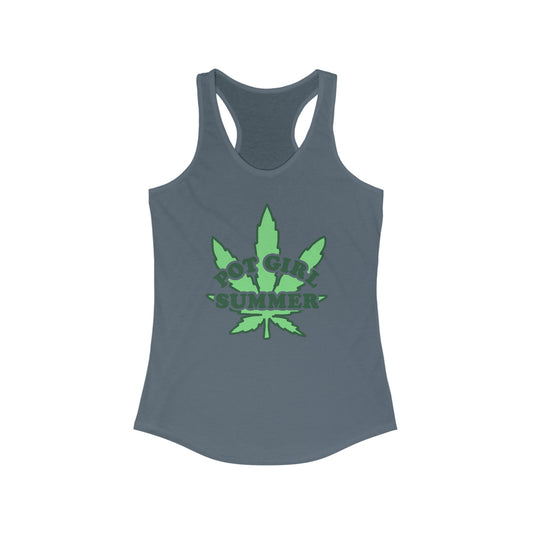 Pot Girl Summer Women's Racerback Tank - Fandom-Made