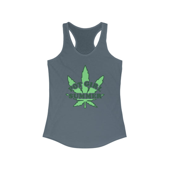 Pot Girl Summer Women's Racerback Tank - Fandom-Made