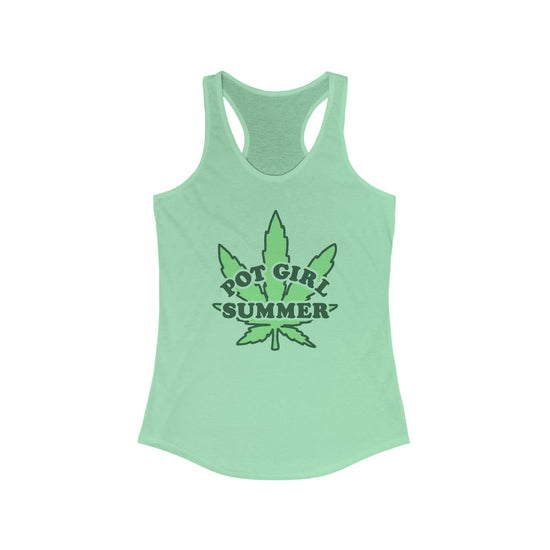 Pot Girl Summer Women's Racerback Tank - Fandom-Made