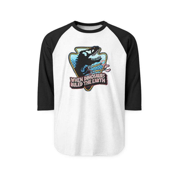When Dinos Ruled 3/4 Raglan Shirt