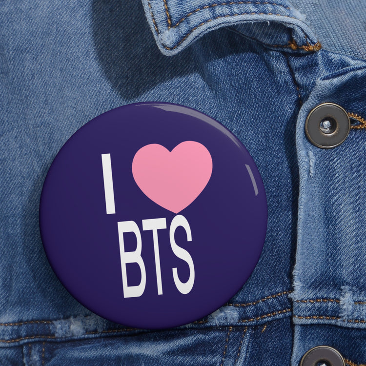 I Love BTS Pin