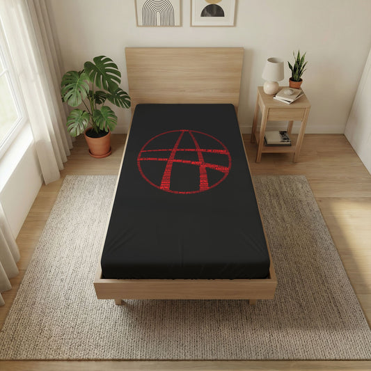 Strange Calligram Twin Flat Sheet - Fandom-Made