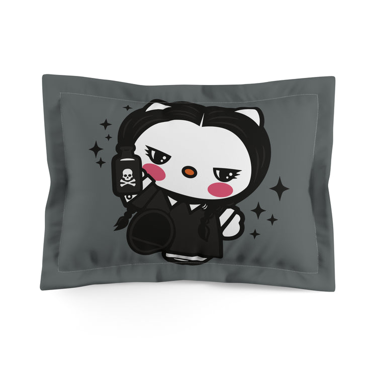 Wednesday Kitty Pillow Sham - Fandom-Made