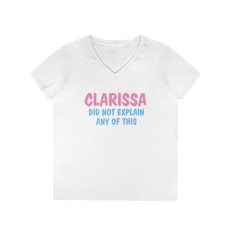 Clarissa Didn't Explain It All V-Neck Tee - Fandom-Made