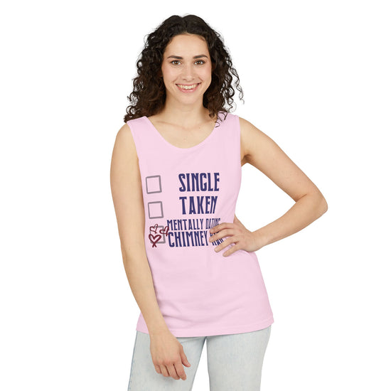 Mentally Dating Chimney Han Tank Top - Fandom-Made