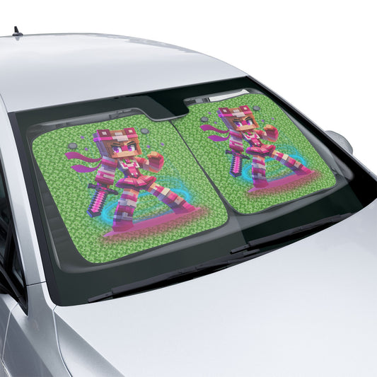 Pixel Princess Car Sunshade