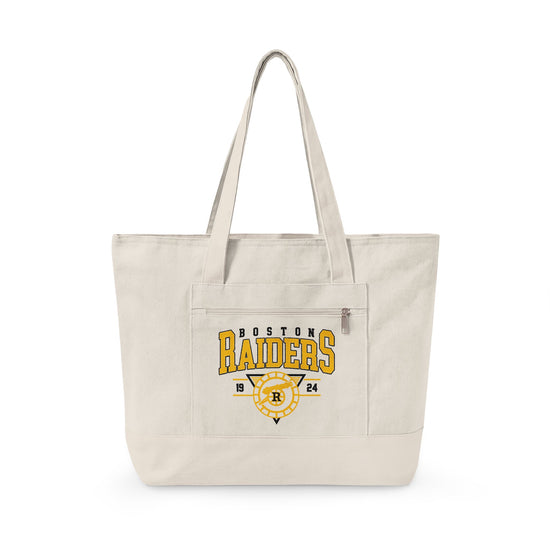 Boston Raiders Zippered Canvas Tote - Fandom-Made