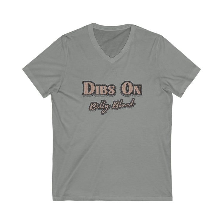 Dibs On Billy Black V-Neck Tee