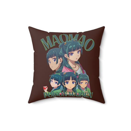Poison Maiden Faux Suede Square Pillow - Fandom-Made