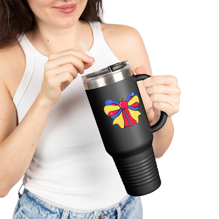 Snow White Bow Insulated Tumbler