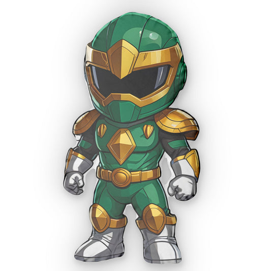 Green Ranger-Shaped Pillow