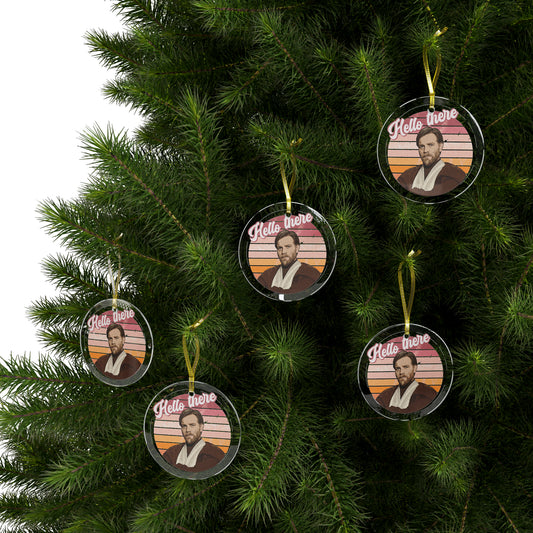 Hello There Glass Ornaments - Fandom-Made