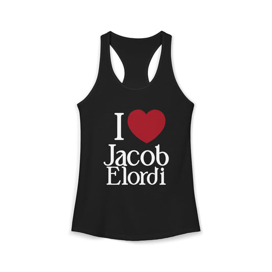 I Love Jacob Elordi Women's Ideal Racerback Tank - Fandom-Made