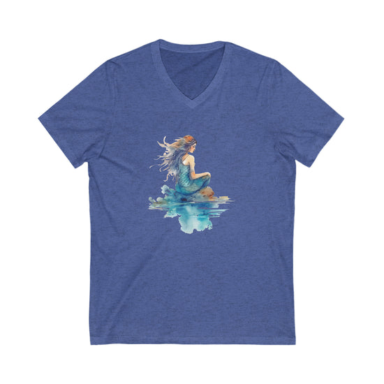 Mermaid Thoughts V-Neck Tee - Fandom-Made