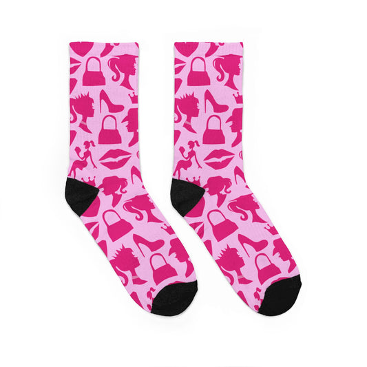 Girlie Doll Padded Crew Socks - Fandom-Made