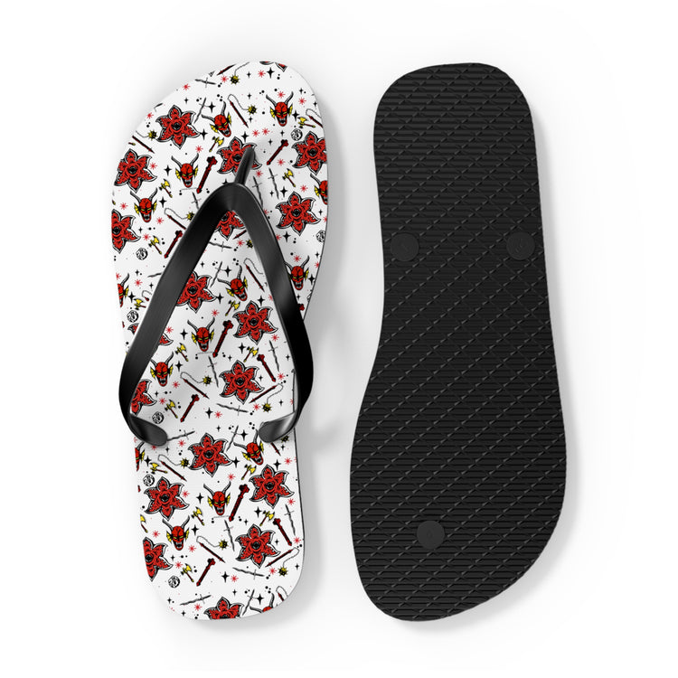 Stranger Things All-Over Print Flip Flops - Fandom-Made