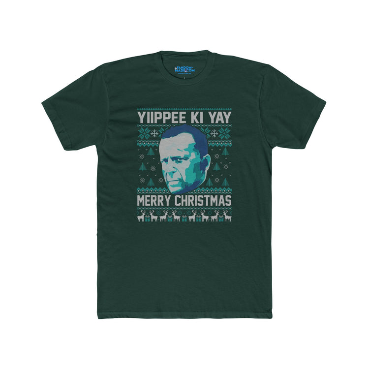 Yiipee Ki Yay Ugly Christmas Men’s Fitted T-Shirt