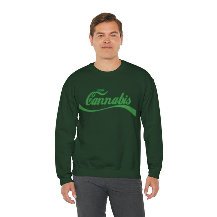 Enjoy Cannabis Crewneck Sweatshirt - Fandom-Made