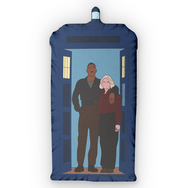 The Fifteenth Doctor and Ruby-Shaped Pillow