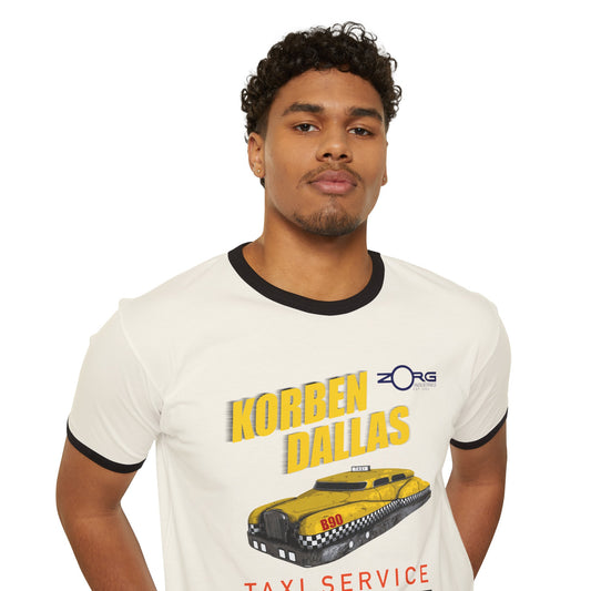 Korben Dallas Taxi Service Ringer T-Shirt - Fandom-Made