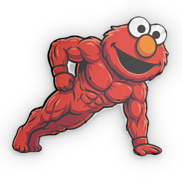 Workout Elmo-Shaped Pillow