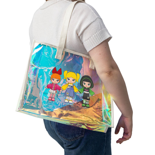 Molly Puffs Holographic Tote Bag