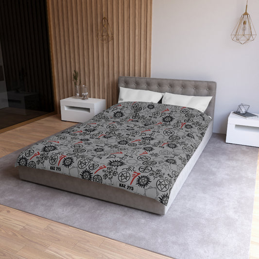 Supernatural Symbols Duvet Cover - Fandom-Made