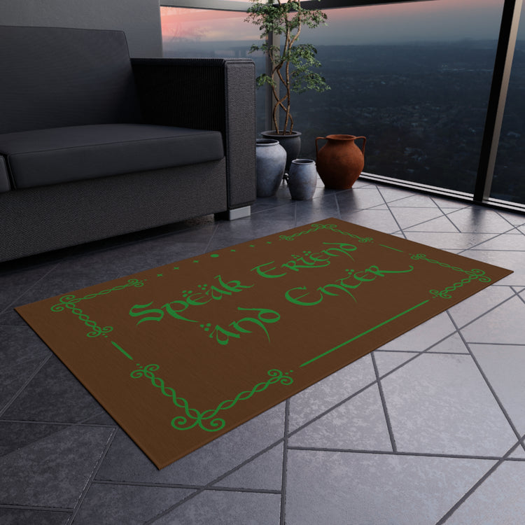 Speak Friend And Enter Outdoor Rug - Fandom-Made