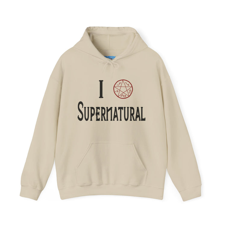 I Love Supernatural Devil's Trap Edition Hoodie - Fandom-Made