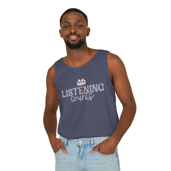 Listening Counts Tank Top - Fandom-Made