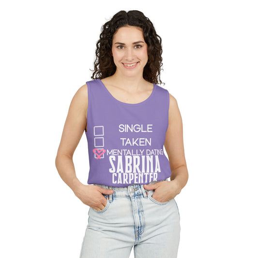 Mentally Dating Sabrina Carpenter Unisex Tank Top - Fandom-Made