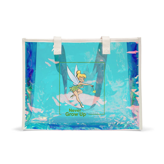 Never Grow Up Holographic Tote Bag - Fandom-Made