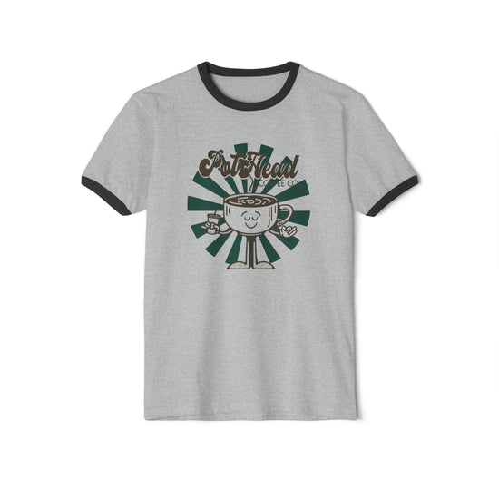 Pothead Coffee Co Ringer T-Shirt - Fandom-Made