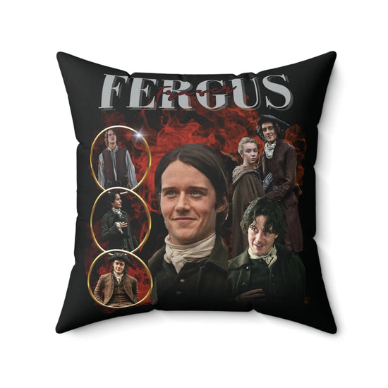 Fergus Fraser Faux Suede Square Pillow - Fandom-Made