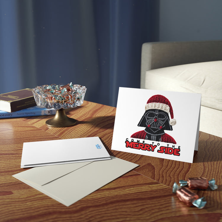 Come To The Merry Side Greeting Cards