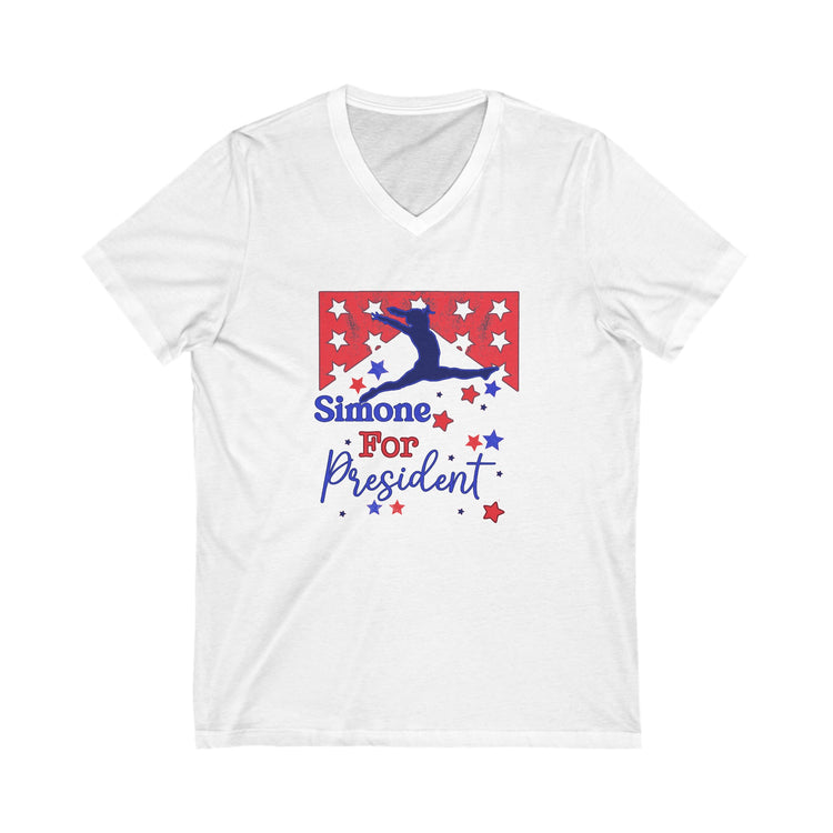 Simone For President V-Neck Tee