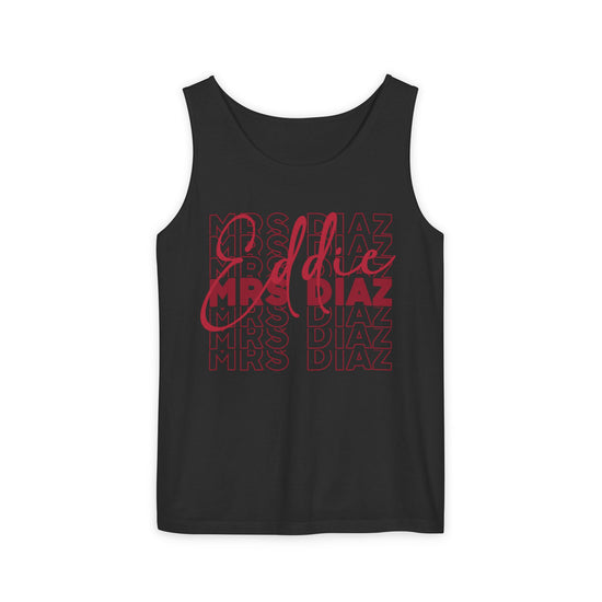 Mrs. Eddie Diaz Unisex Garment-Dyed Tank Top - Fandom-Made