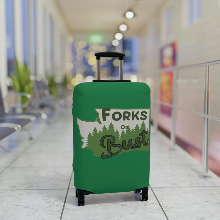 Forks Or Bust Luggage Cover